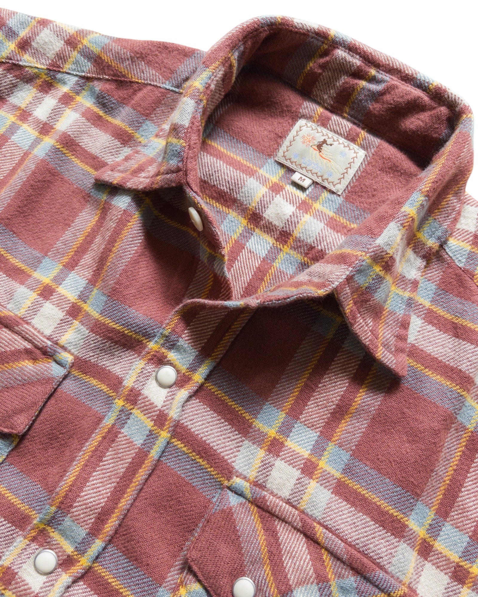 WASHED FLANNEL PEARLSNAP SHIRT