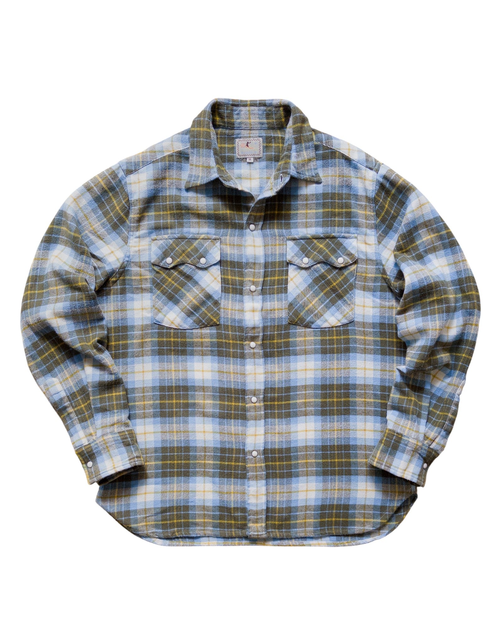 WASHED FLANNEL PEARLSNAP SHIRT