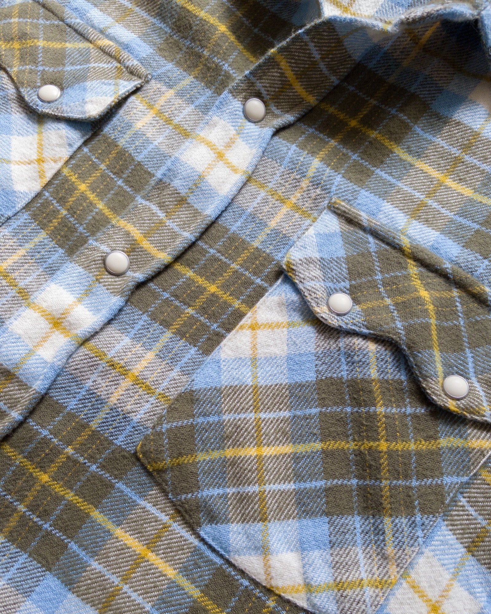 WASHED FLANNEL PEARLSNAP SHIRT