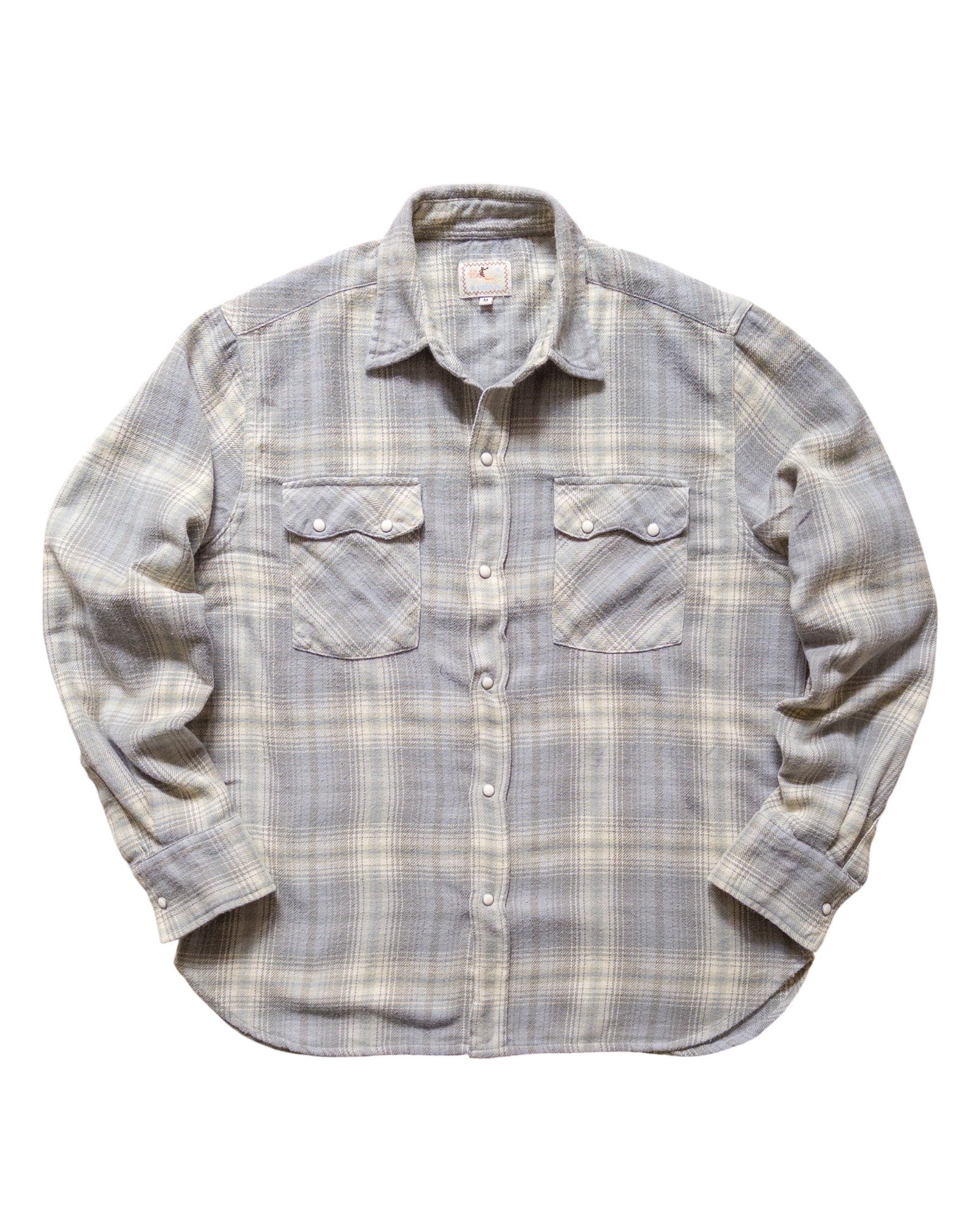 WASHED FLANNEL PEARLSNAP SHIRT