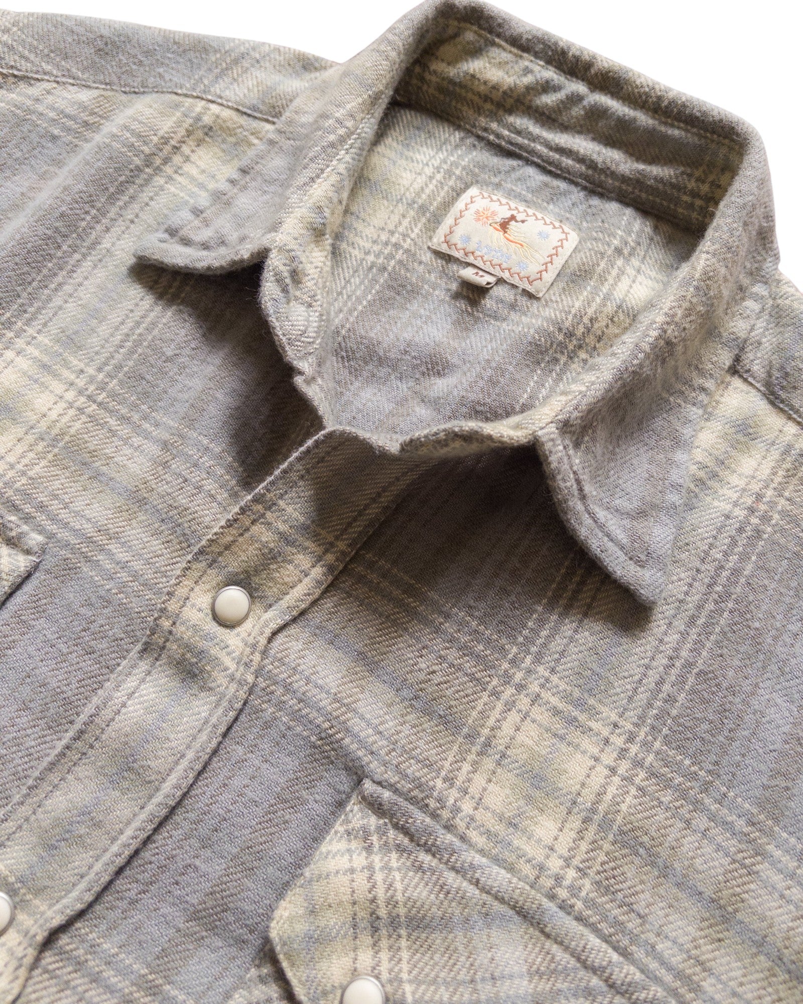 WASHED FLANNEL PEARLSNAP SHIRT