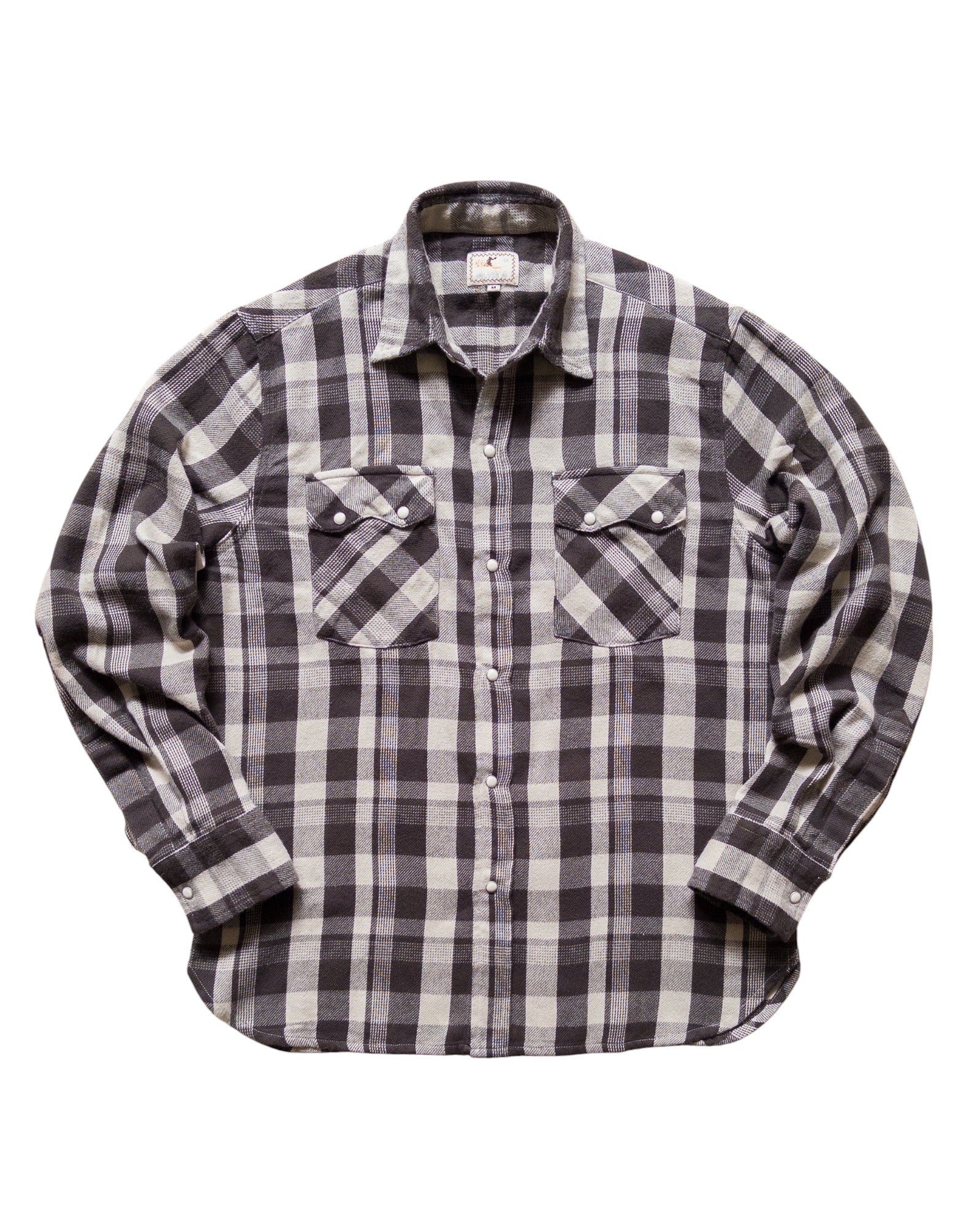 WASHED FLANNEL PEARLSNAP SHIRT