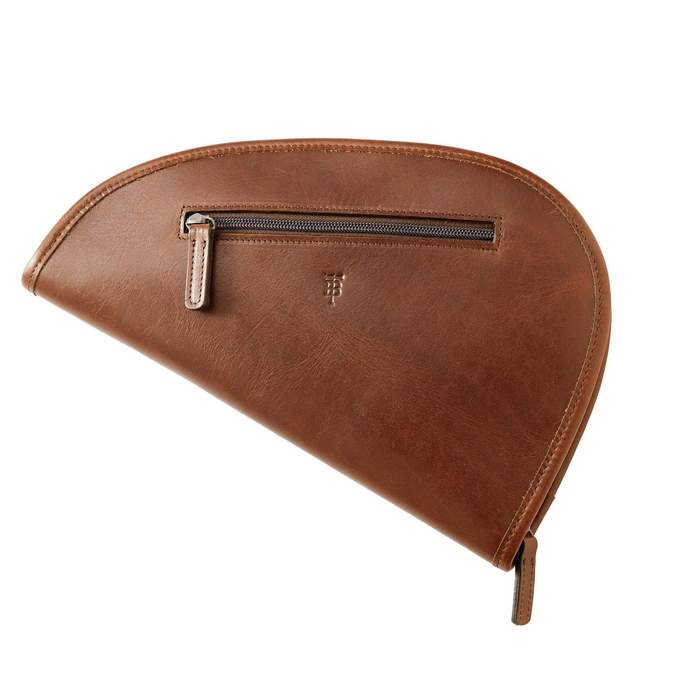 LEATHER PISTOL CASE - L.E. & Chalk