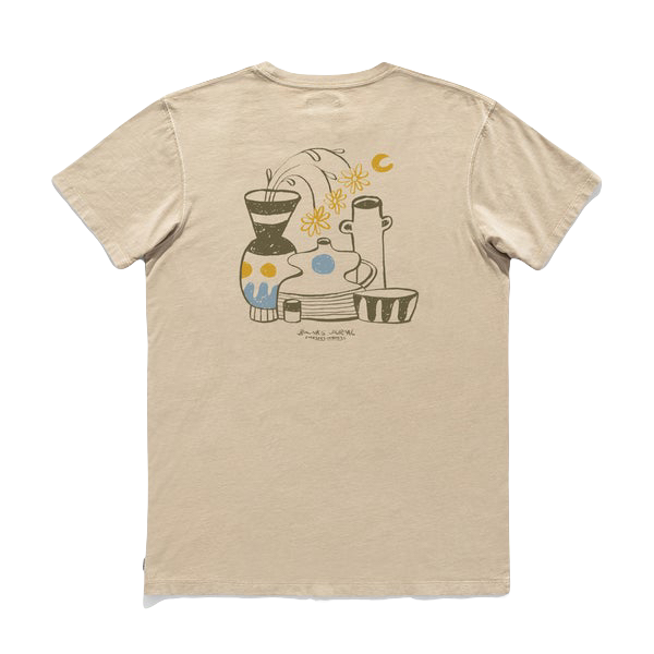 FLOWER POTS FADED TEE - L.E. & Chalk