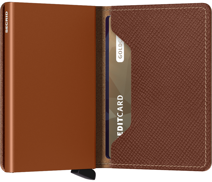 SEC SLIMWALLET SAFFIANO - L.E. & Chalk