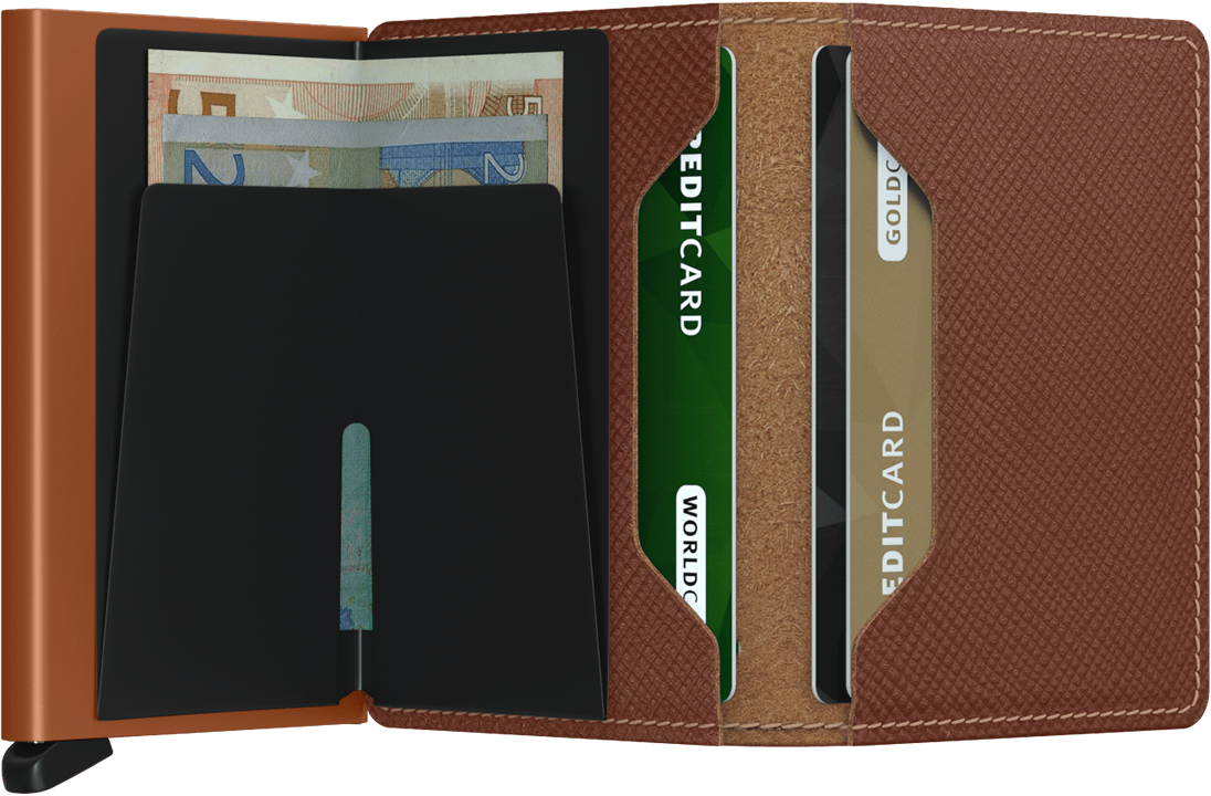 SEC SLIMWALLET SAFFIANO - L.E. & Chalk