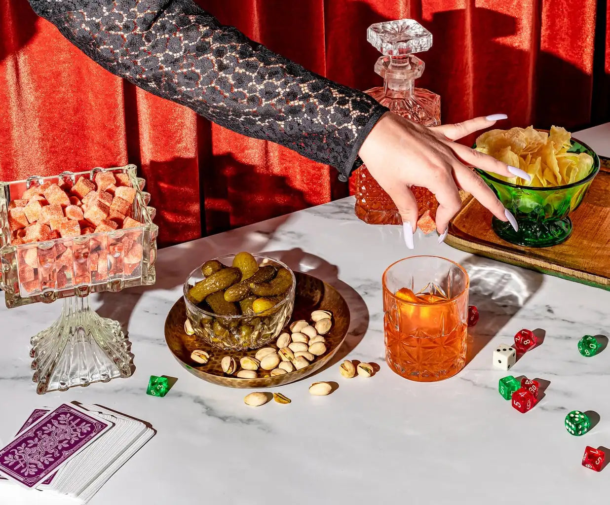 OLD FASHIONED BITTERS INFUSED COCKTAIL CUBES - L.E. & Chalk