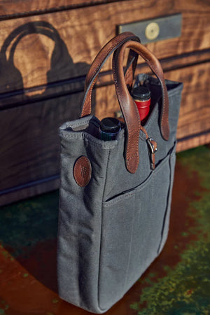 CANVAS WHISKEY TOTE