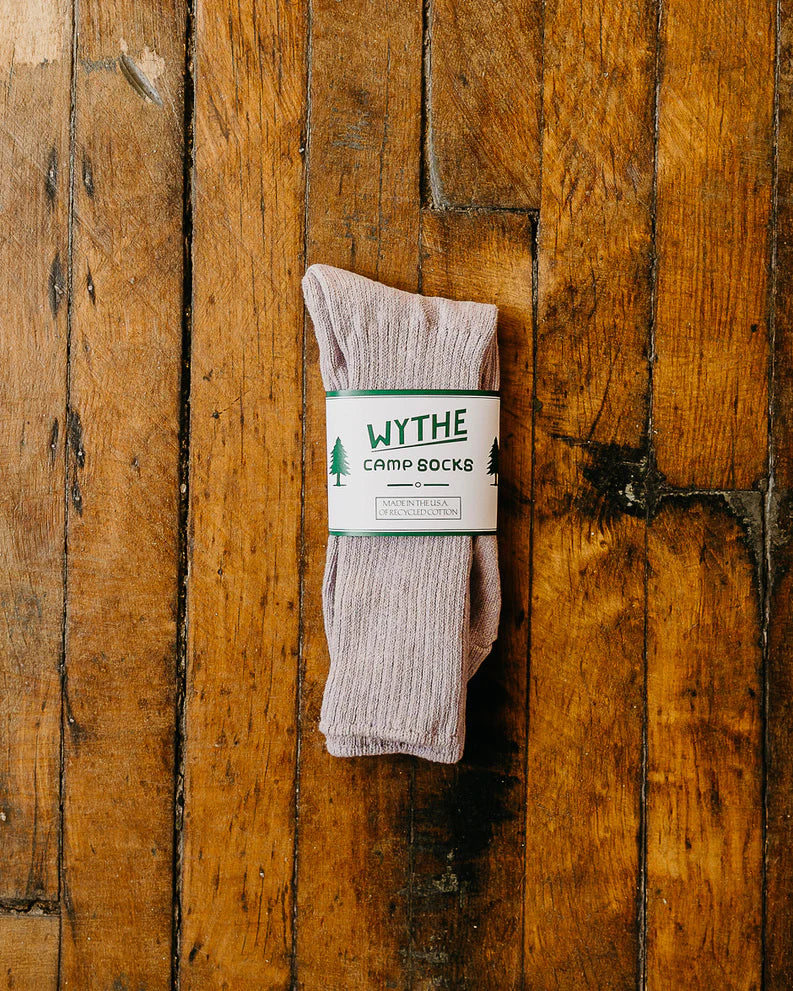 RECYCLED COTTON CAMP SOCKS - L.E. &amp; Chalk