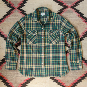 WASHED FLANNEL PEARLSNAP SHIRT