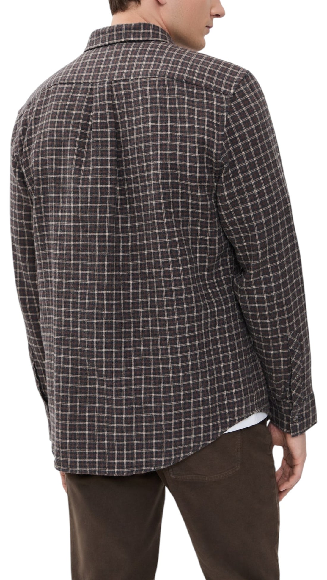 BRUSHED DOUBLE WINDOW PLAID HUTCHESON SPORT SHIRT
