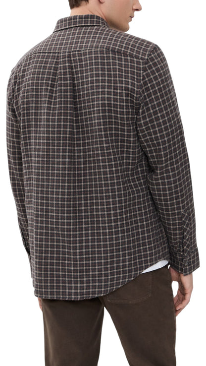 BRUSHED DOUBLE WINDOW PLAID HUTCHESON SPORT SHIRT