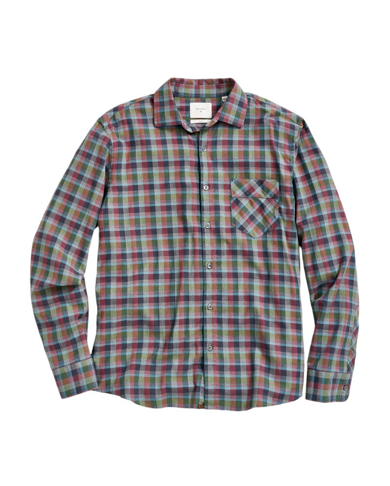 MELANGE BLOCK PLAID JOHN SHIRT