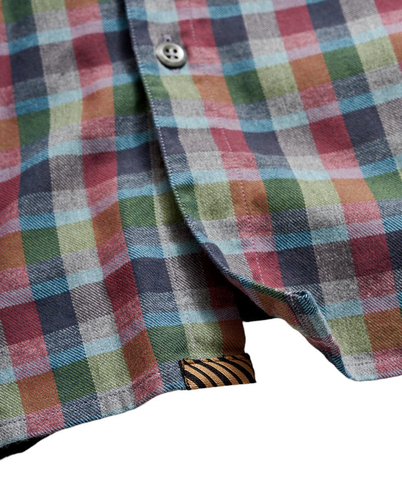 MELANGE BLOCK PLAID JOHN SHIRT