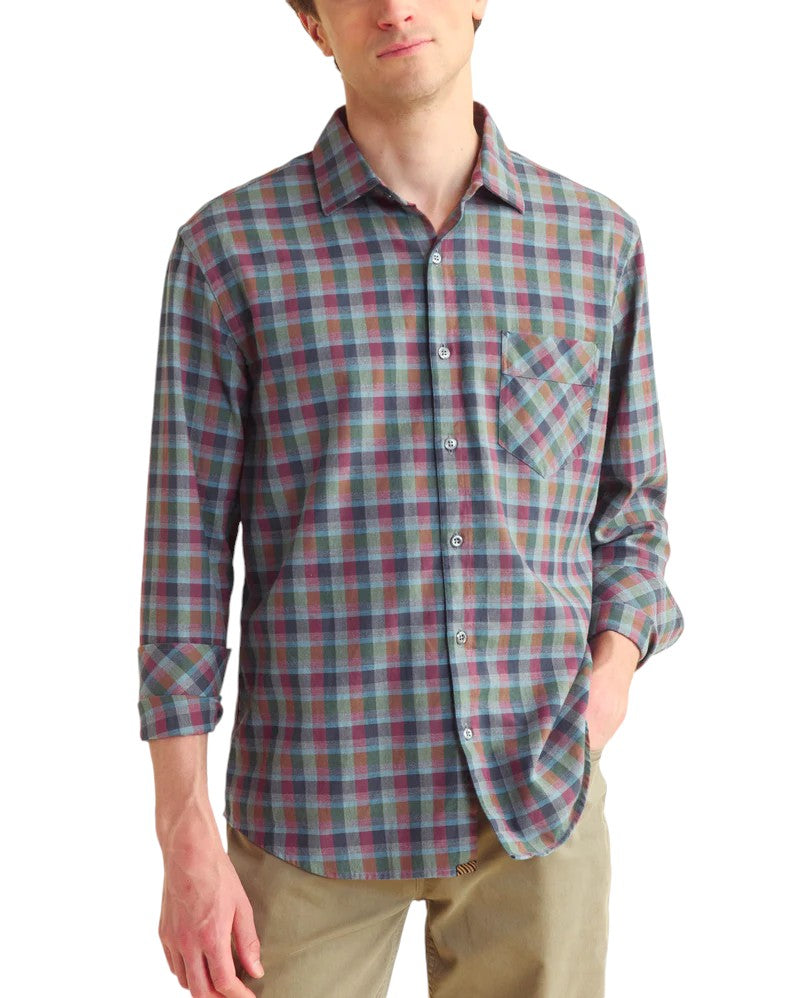 MELANGE BLOCK PLAID JOHN SHIRT