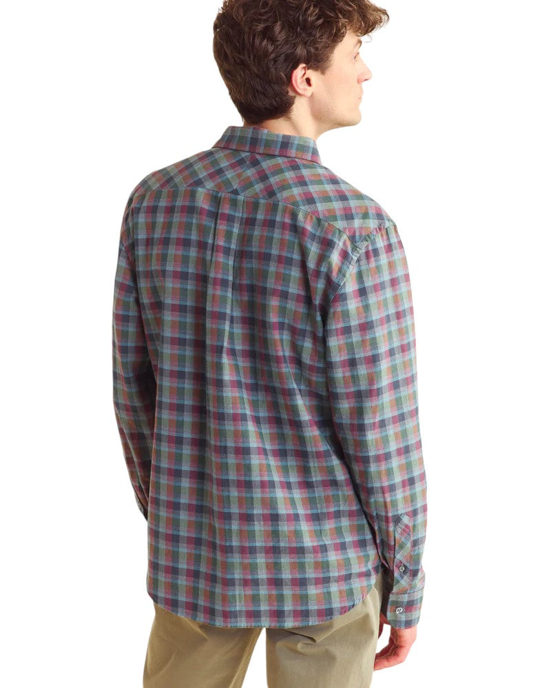 MELANGE BLOCK PLAID JOHN SHIRT