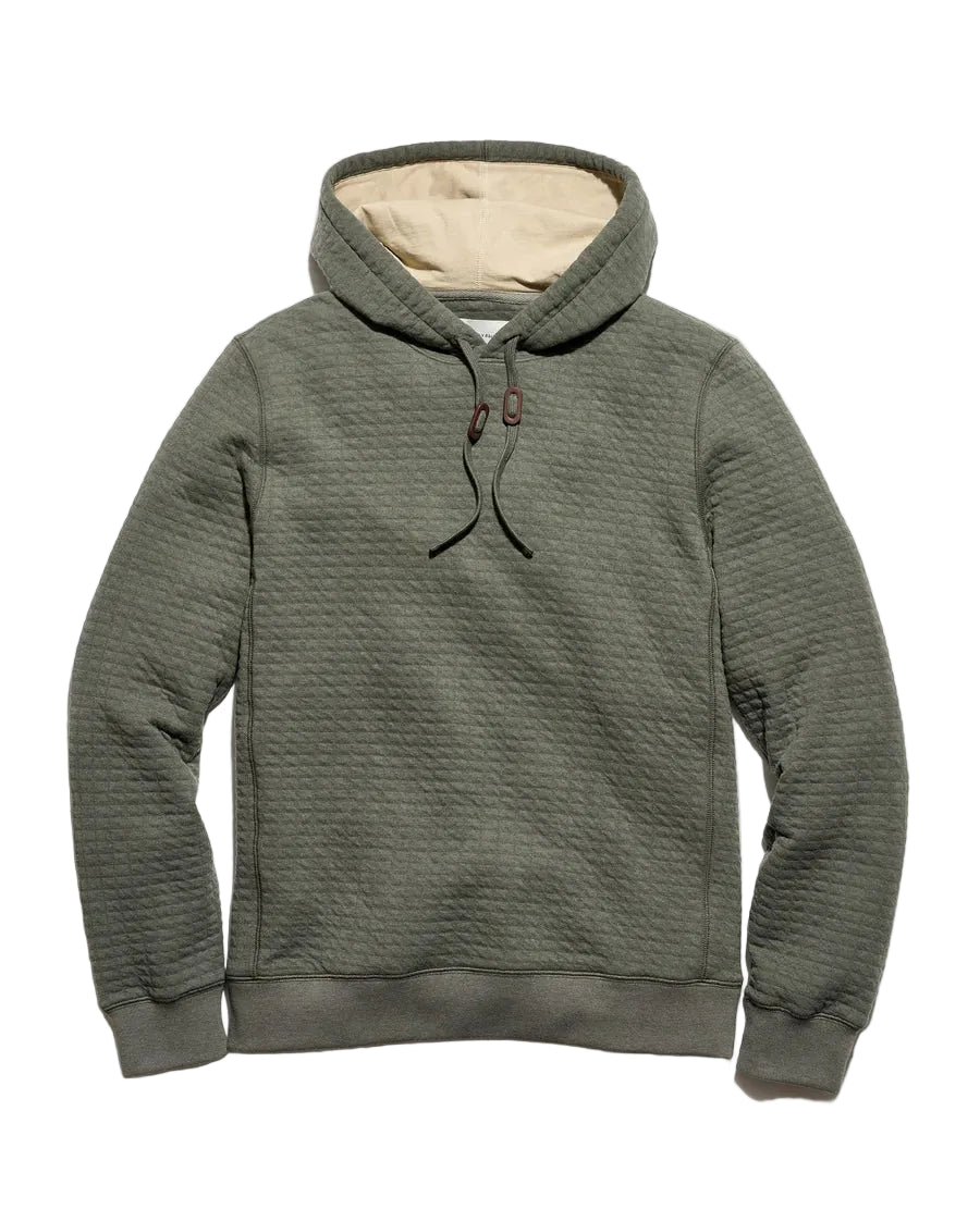 BOX QUILT HOODIE PULLOVER