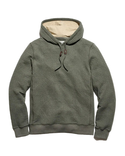 BOX QUILT HOODIE PULLOVER