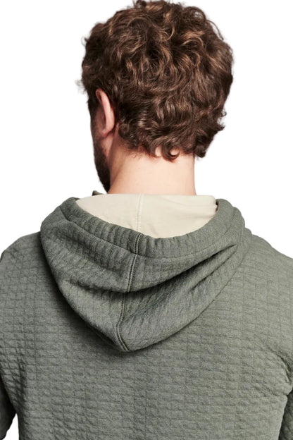 BOX QUILT HOODIE PULLOVER
