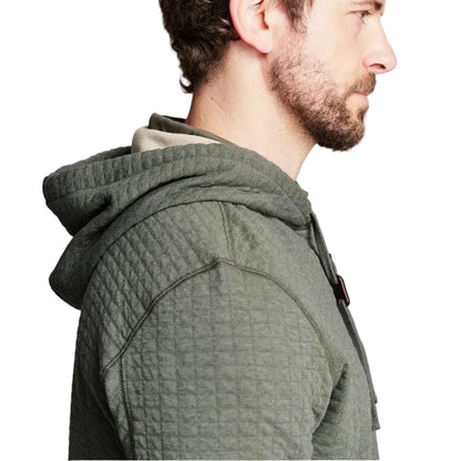 BOX QUILT HOODIE PULLOVER