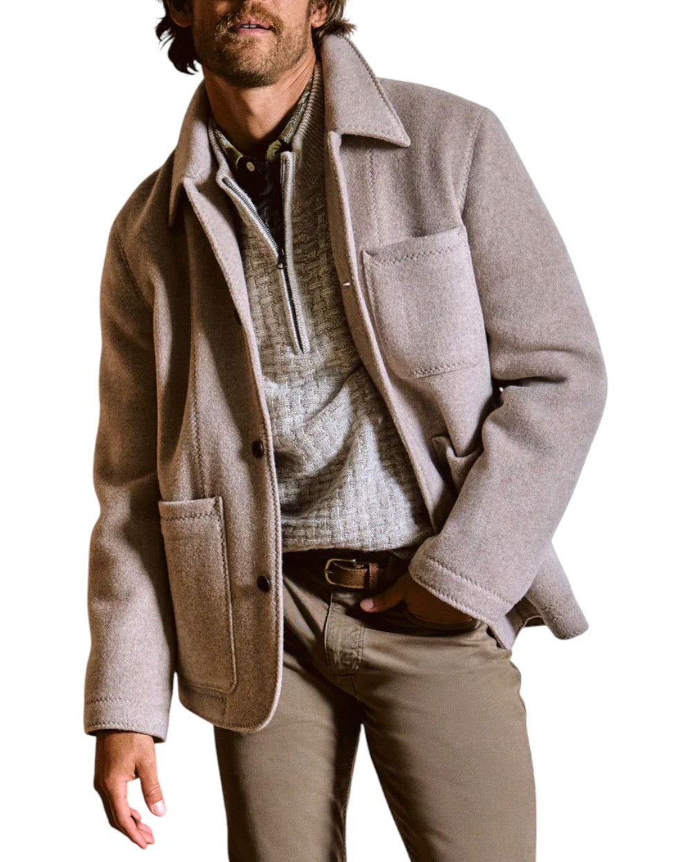 FELTED WOOL CHORE COAT