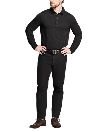 LS HERRINGBONE POLO