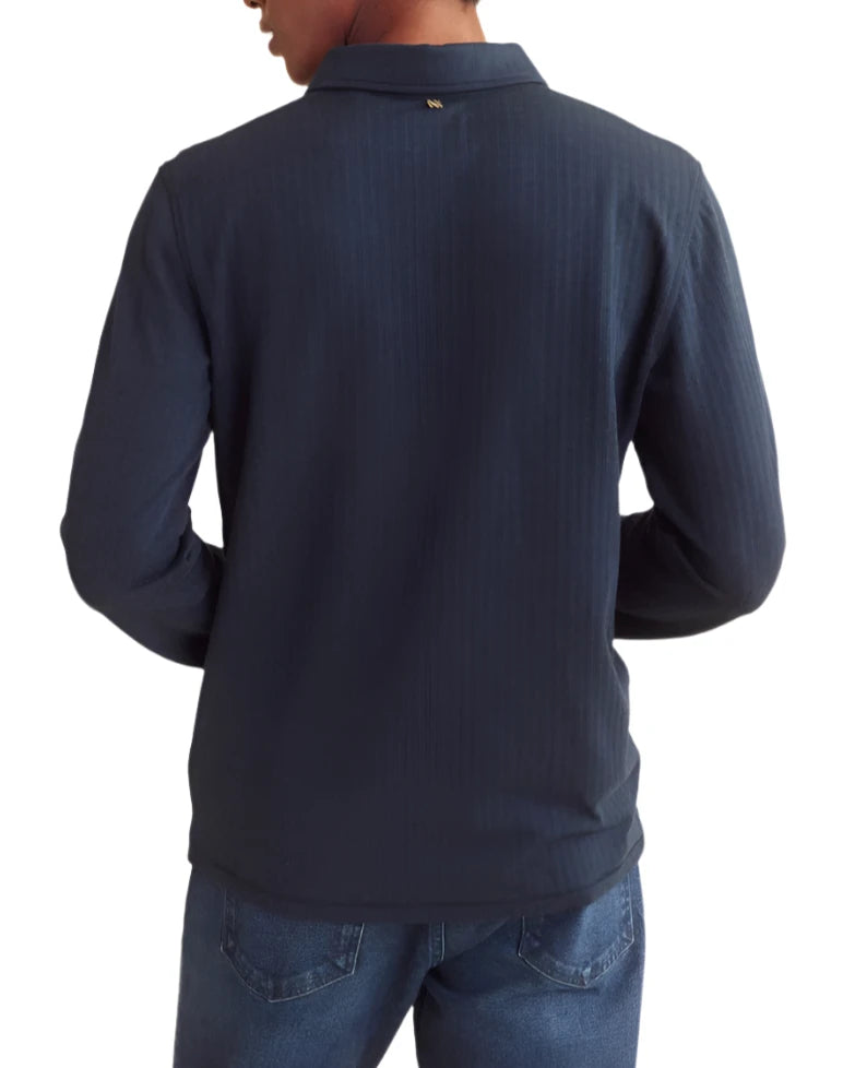 HERRINGBONE POLO LONG SLEEVE