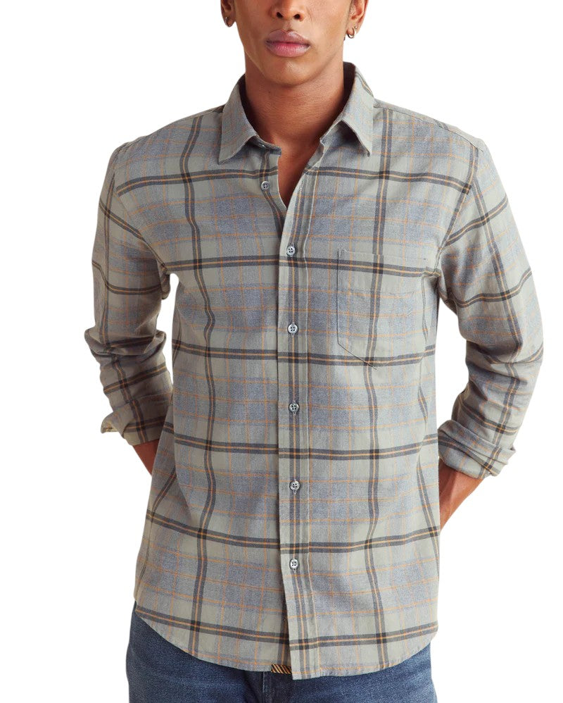 MELANGE LARGE SCALE PLAID CYPRESS SHIRT