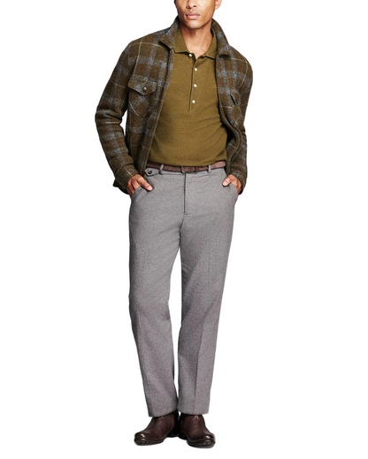 NUMAJIRI PLAID KNIT JACKET