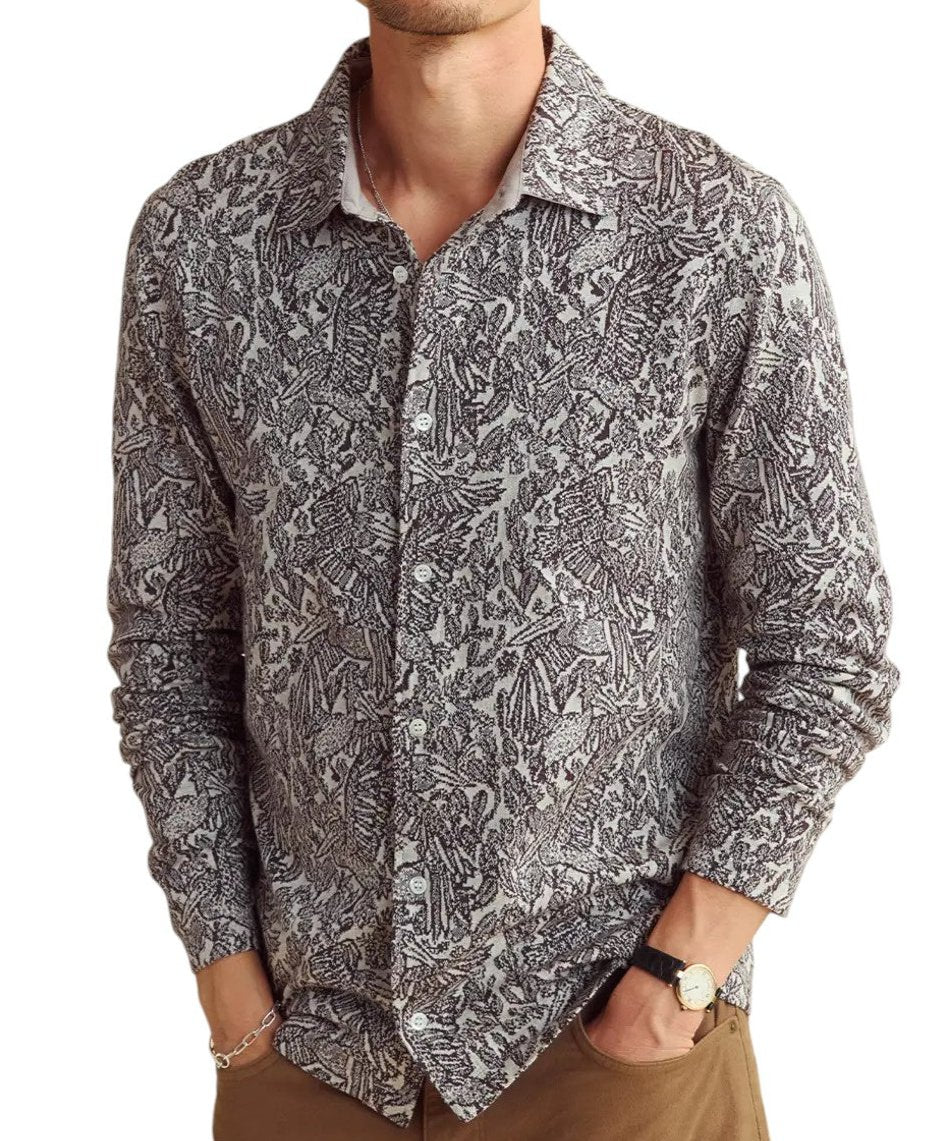 LONG SLEEVE PELICAN JACQUARD SHIRT