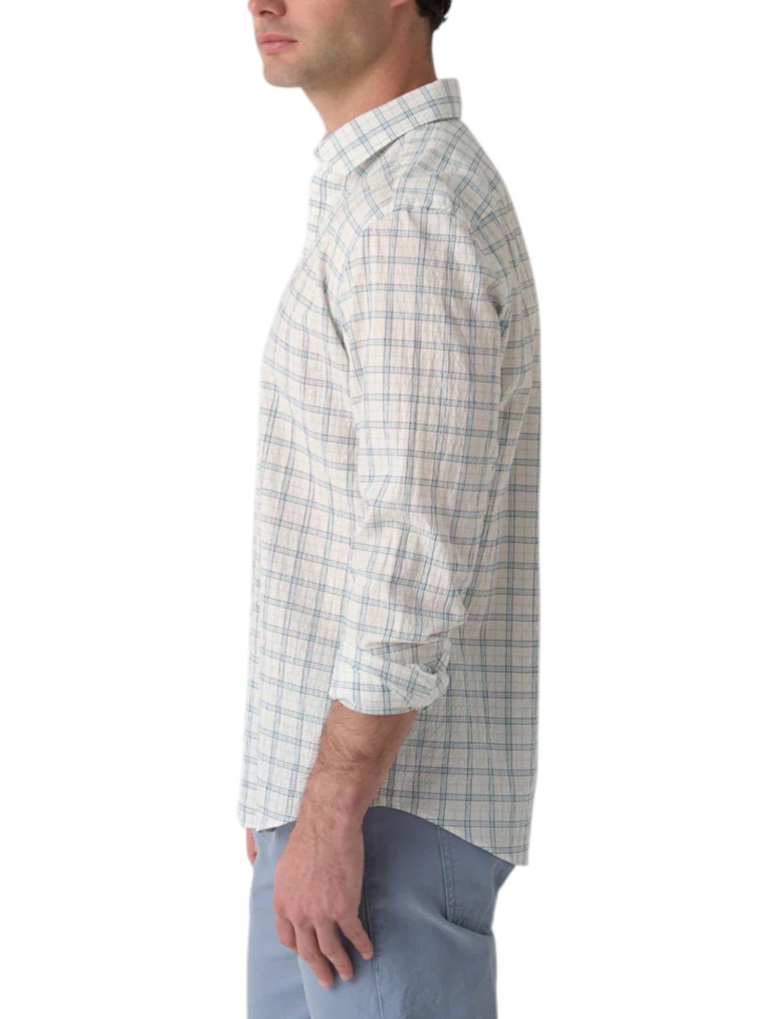 SEERSUCKER PLAID HUTCHESON SPORT SHIRT