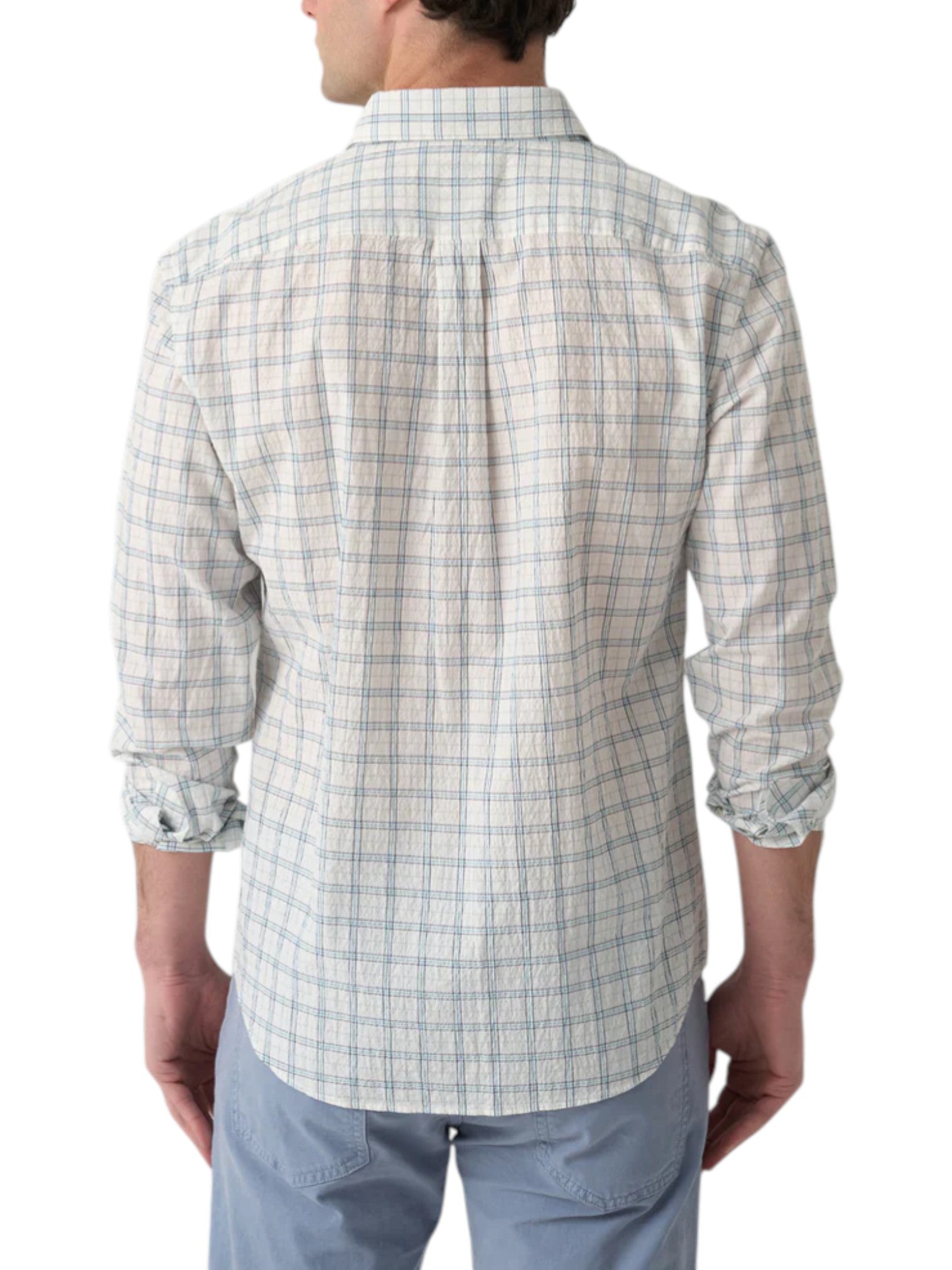 SEERSUCKER PLAID HUTCHESON SPORT SHIRT