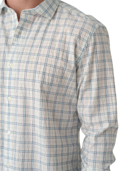 SEERSUCKER PLAID HUTCHESON SPORT SHIRT