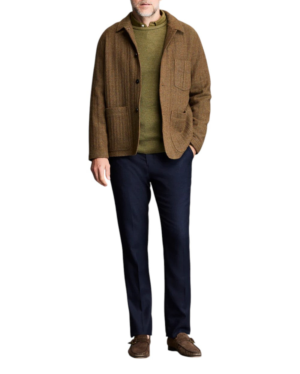 WOOL HERRINGBONE CHORE COAT