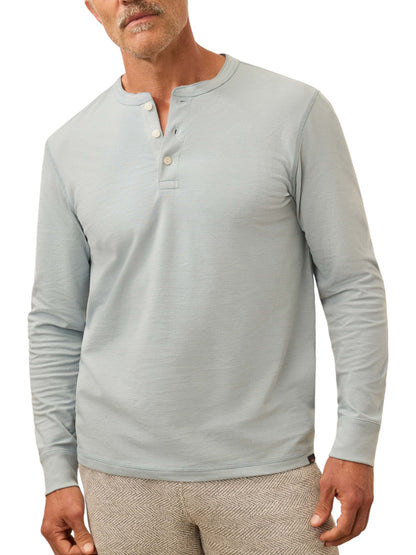 LONG SLEEVE WAFFLE HENLEY