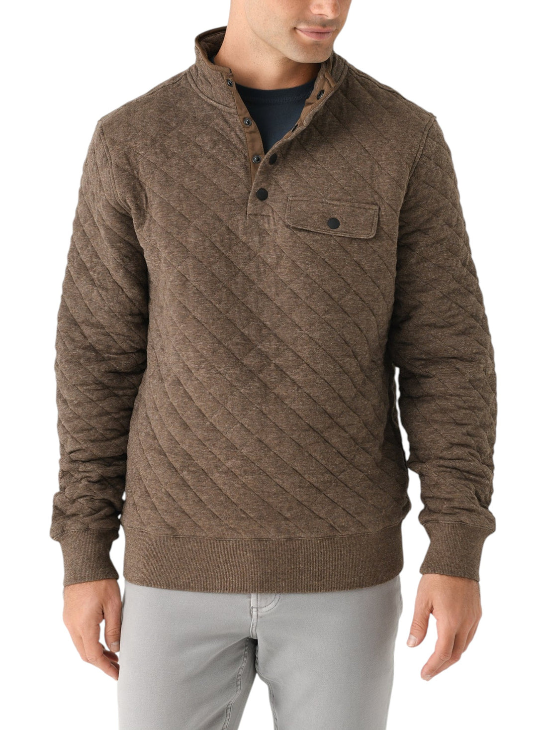 EPIC QUILTED FLEECE PULLOVER