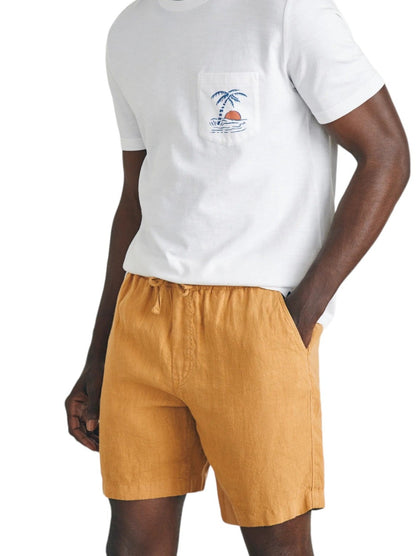 ESSENTIAL LINEN SHORTS 6.5&