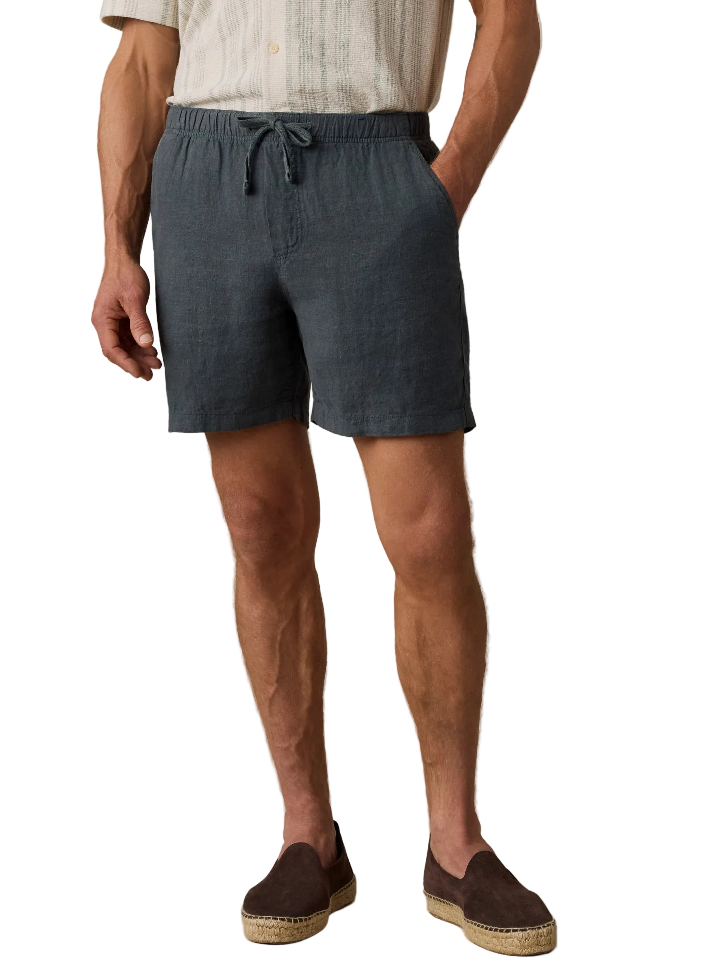 ESSENTIAL LINEN SHORTS 6.5"