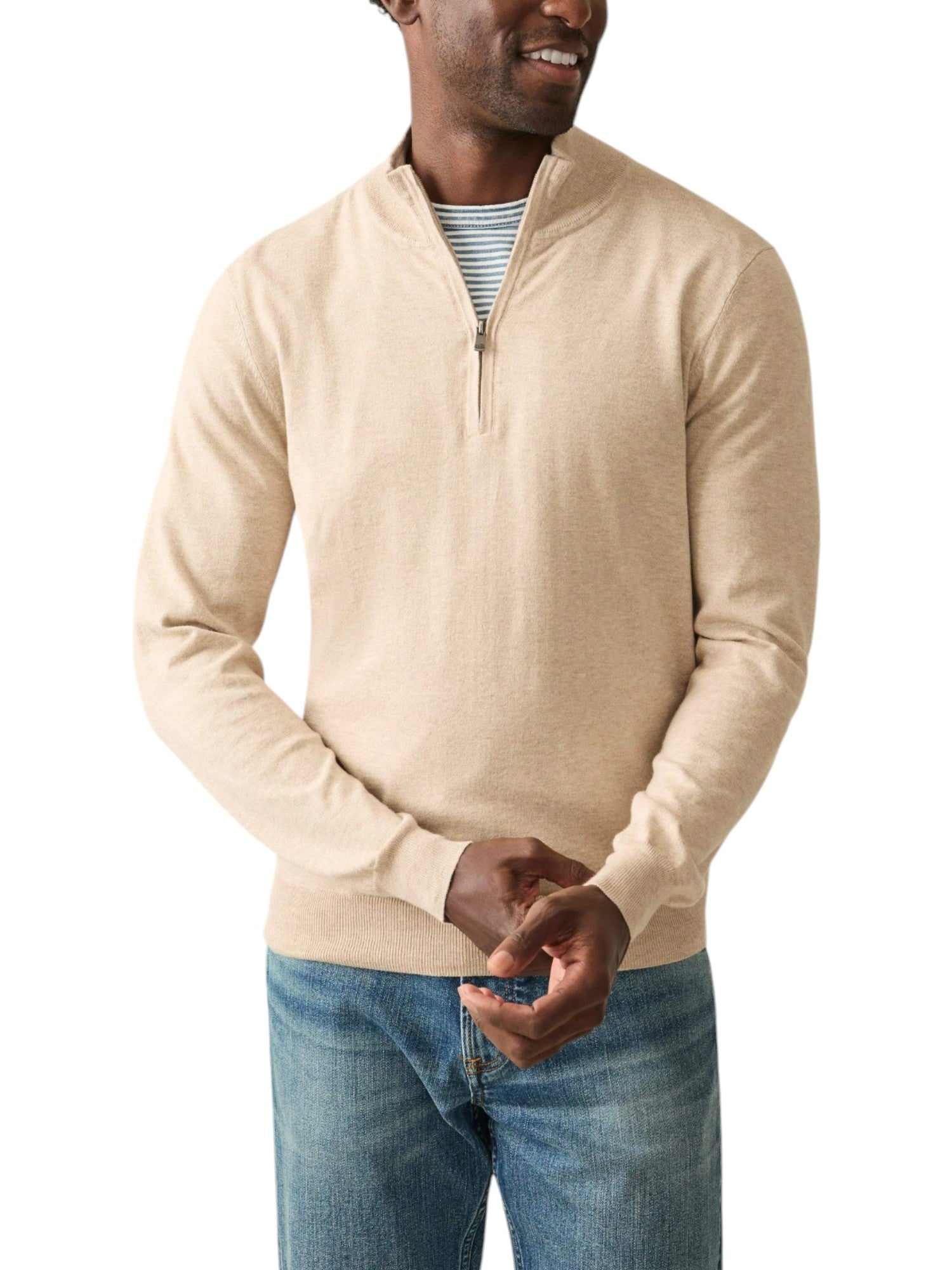 MOVEMENT QUARTER ZIP SWEATER