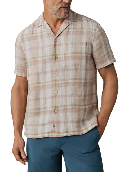 PALMA LINEN CAMP SHIRT SS