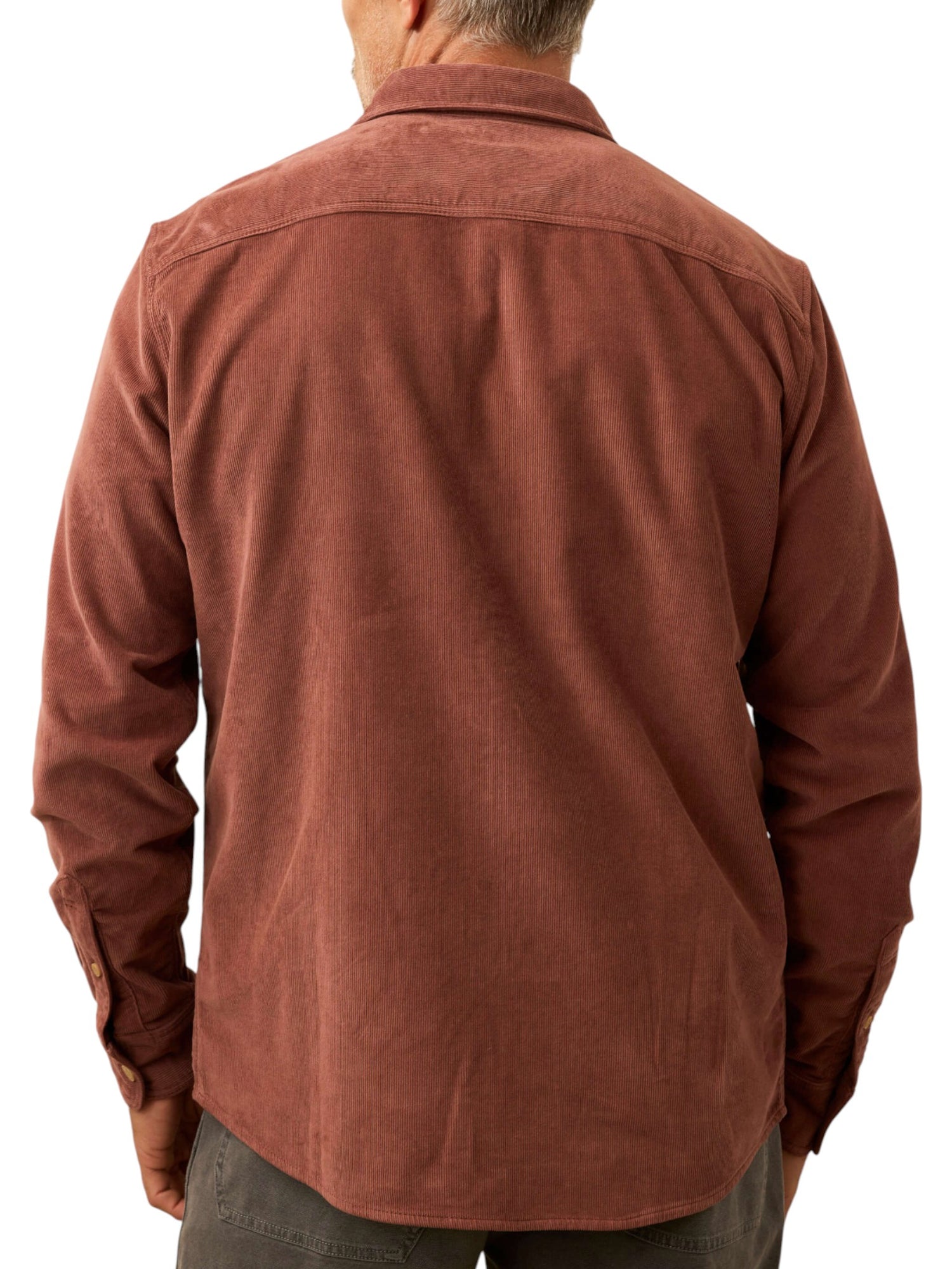 STRETCH TERRY CORDUROY WORKSHIRT