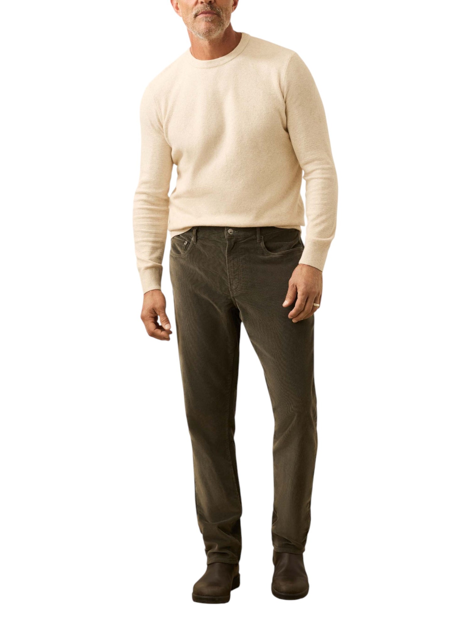 STRETCH TERRY CORDUROY 5 POCKET