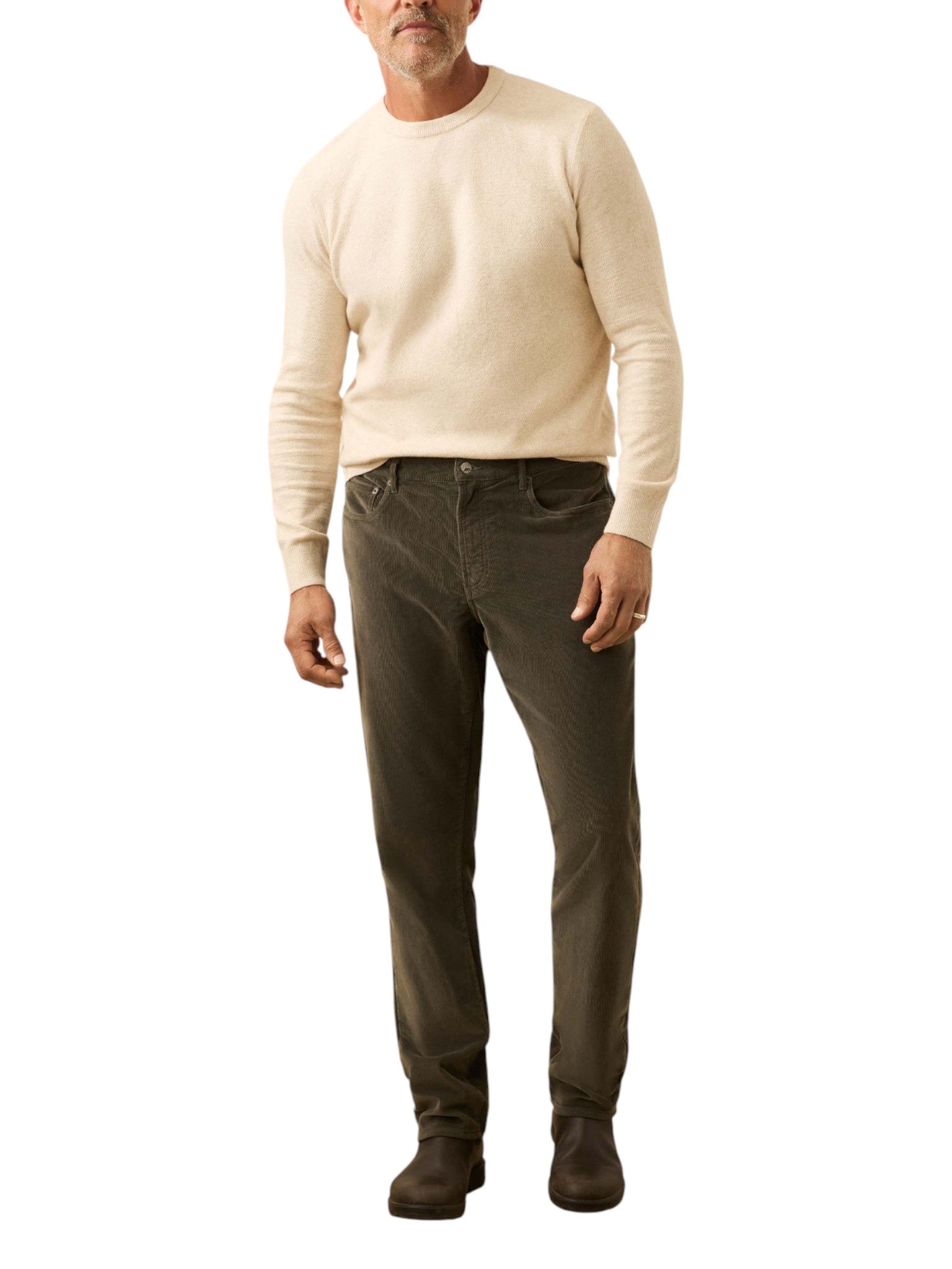 STRETCH TERRY CORDUROY 5 POCKET