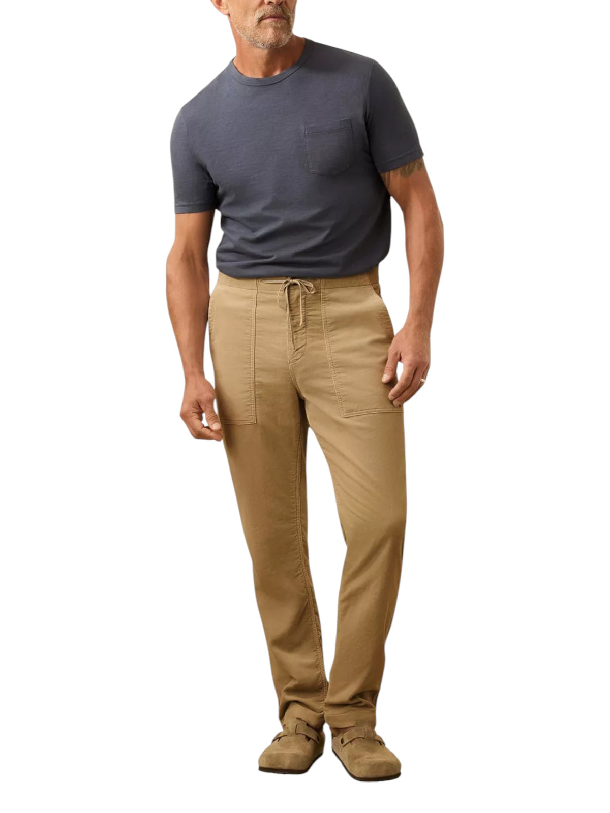STRETCH TERRY CORDUROY UTILITY PANT - L.E. &amp; Chalk