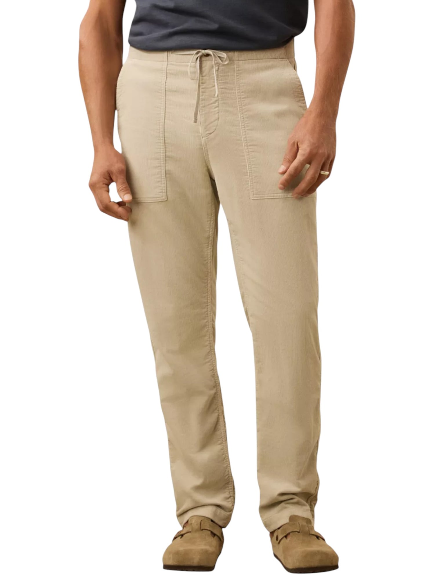STRETCH TERRY CORDUROY UTILITY PANT