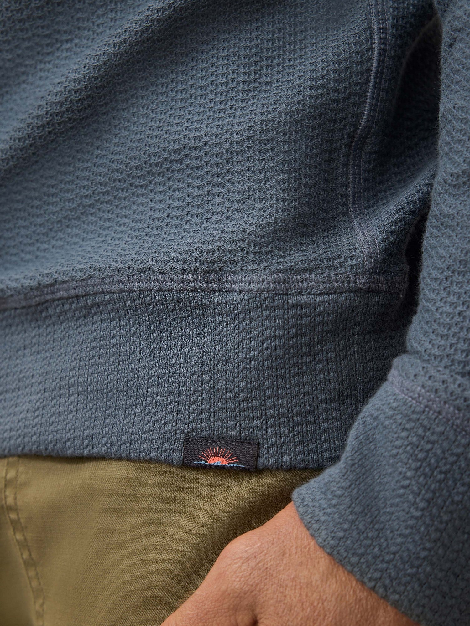 TEXTURED KNIT QUARTER ZIP
