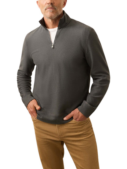 TEXTURED KNIT QUARTER ZIP