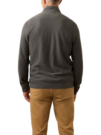 TEXTURED KNIT QUARTER ZIP