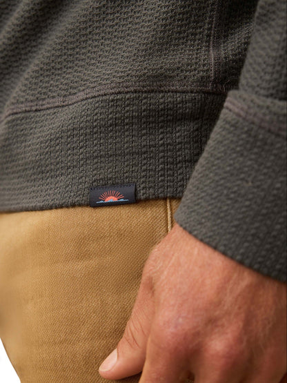 TEXTURED KNIT QUARTER ZIP