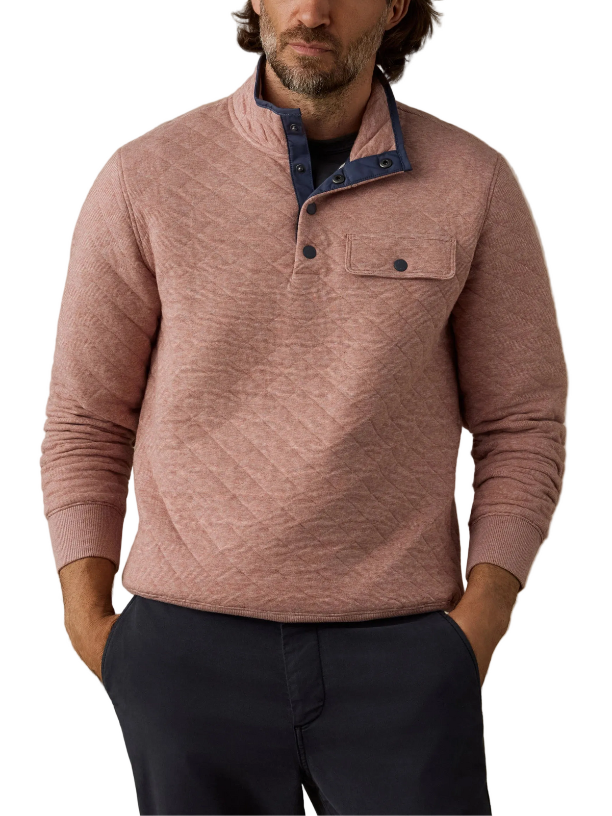 EPIC QUILTED FLEECE PULLOVER